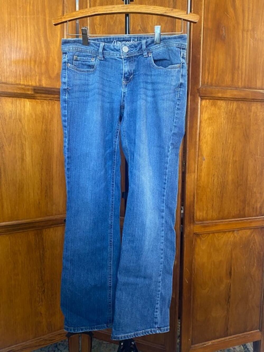 Aéropostale Chelsea Bootcut Jeans Women’s 2 Short Blue Denim Stretch Y2K